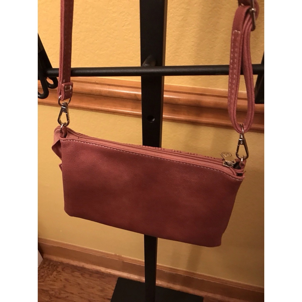 P&G Crossbody Bag Mauve Studded Bag Western Festival - Picture 2 of 6